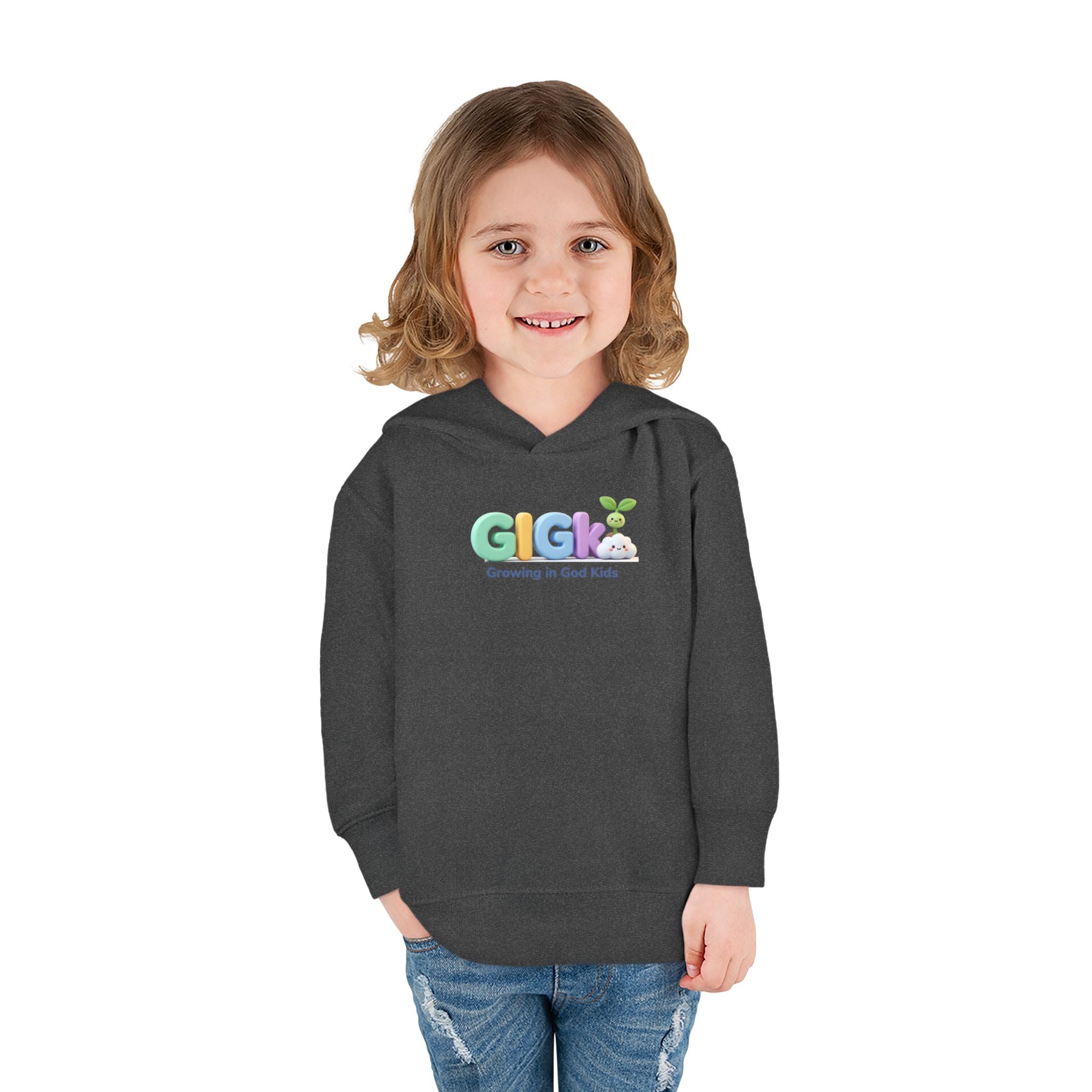 Toddler Hoodie — "Creciendo en Dios" Religious Pullover for Kids (Galatians 6:9)