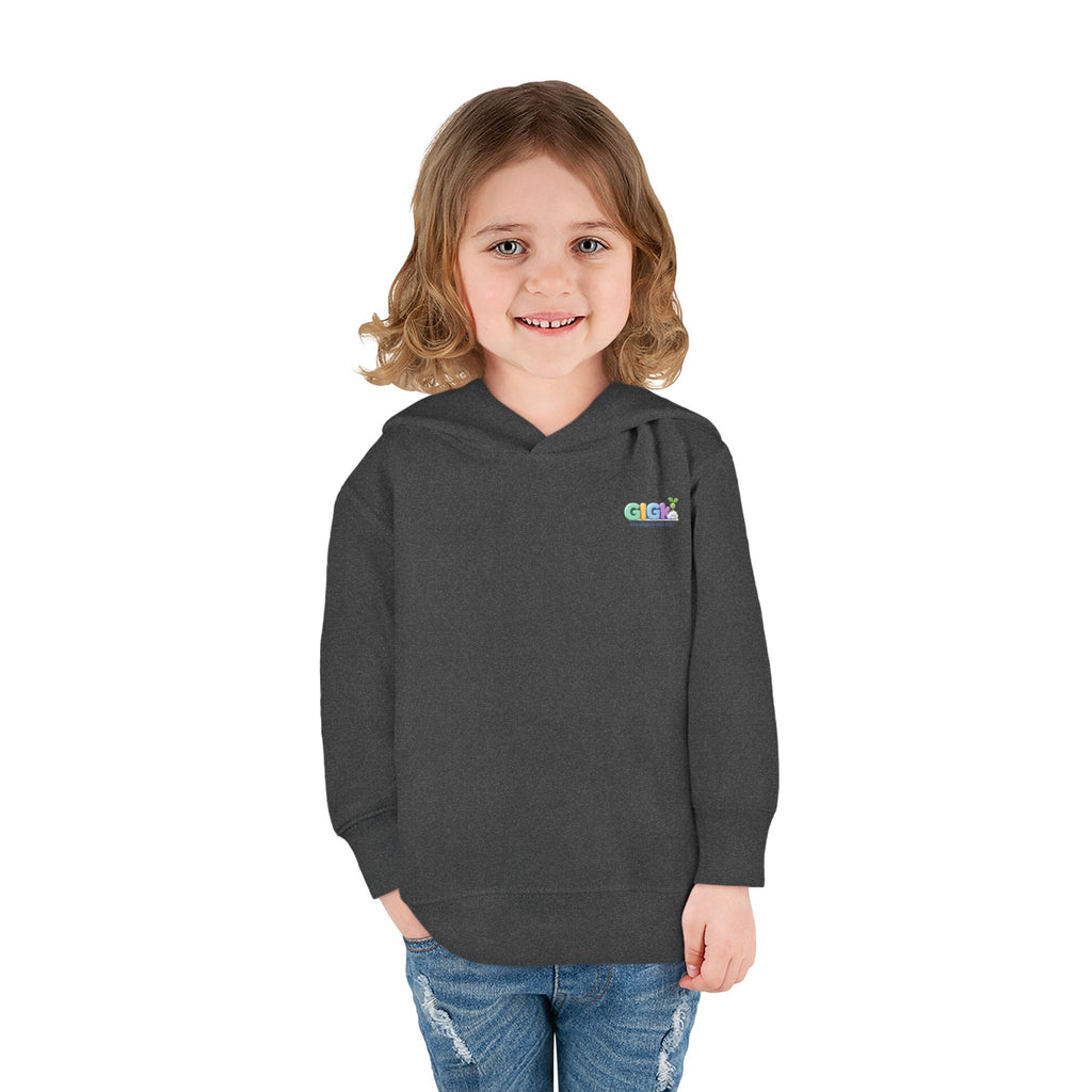 Toddler Hoodie "Welcome Little Princess" — Cute Black Baby Girl with Stuffed Lion Pullover