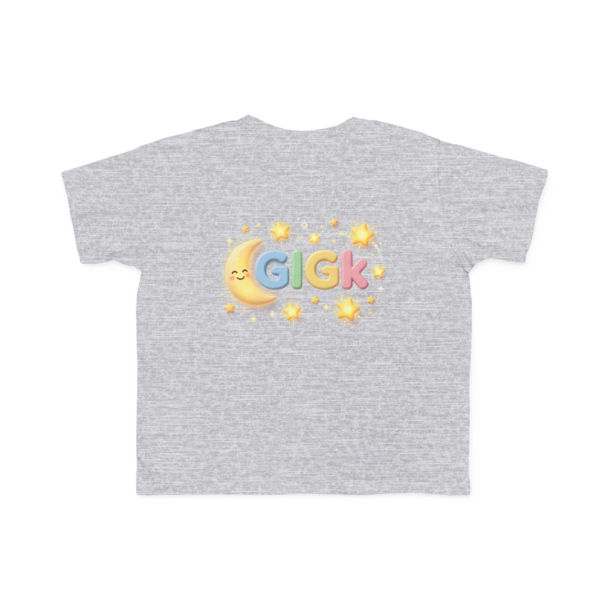 Toddler Tee — Pastel Moon & Stars "Gigk" Graphic