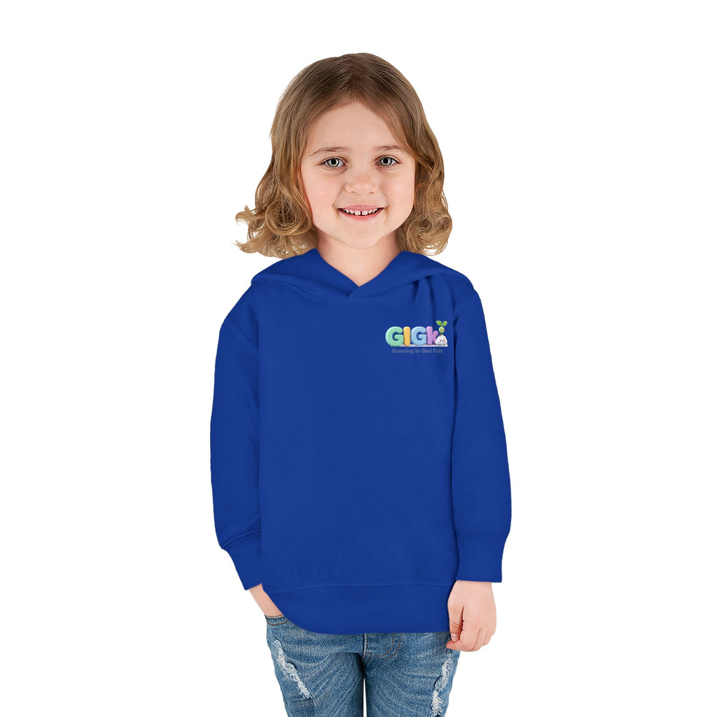 Toddler Hoodie — "¡Pequeña y Fuerte!" Superhero Girl Pullover