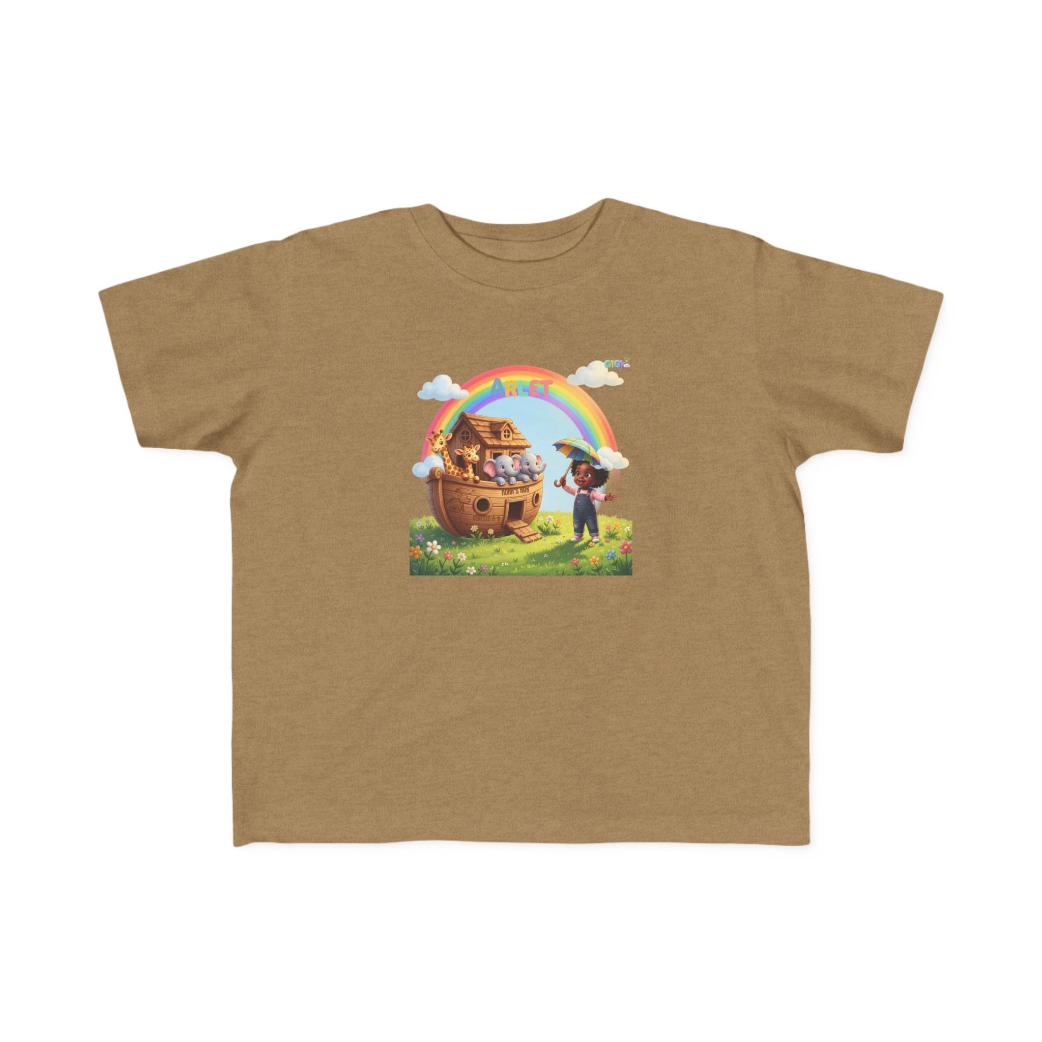 Noah’s Ark Rainbow Toddler Tee — Cute Animal Ark Graphic T-Shirt