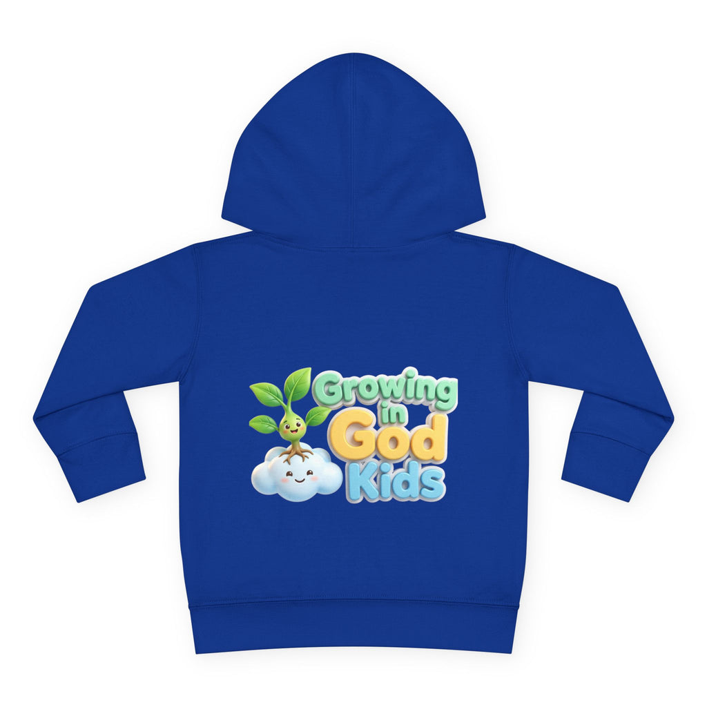 Toddler Hoodie — "Growing in God Kids" Christian Pullover for Babies & Toddlers