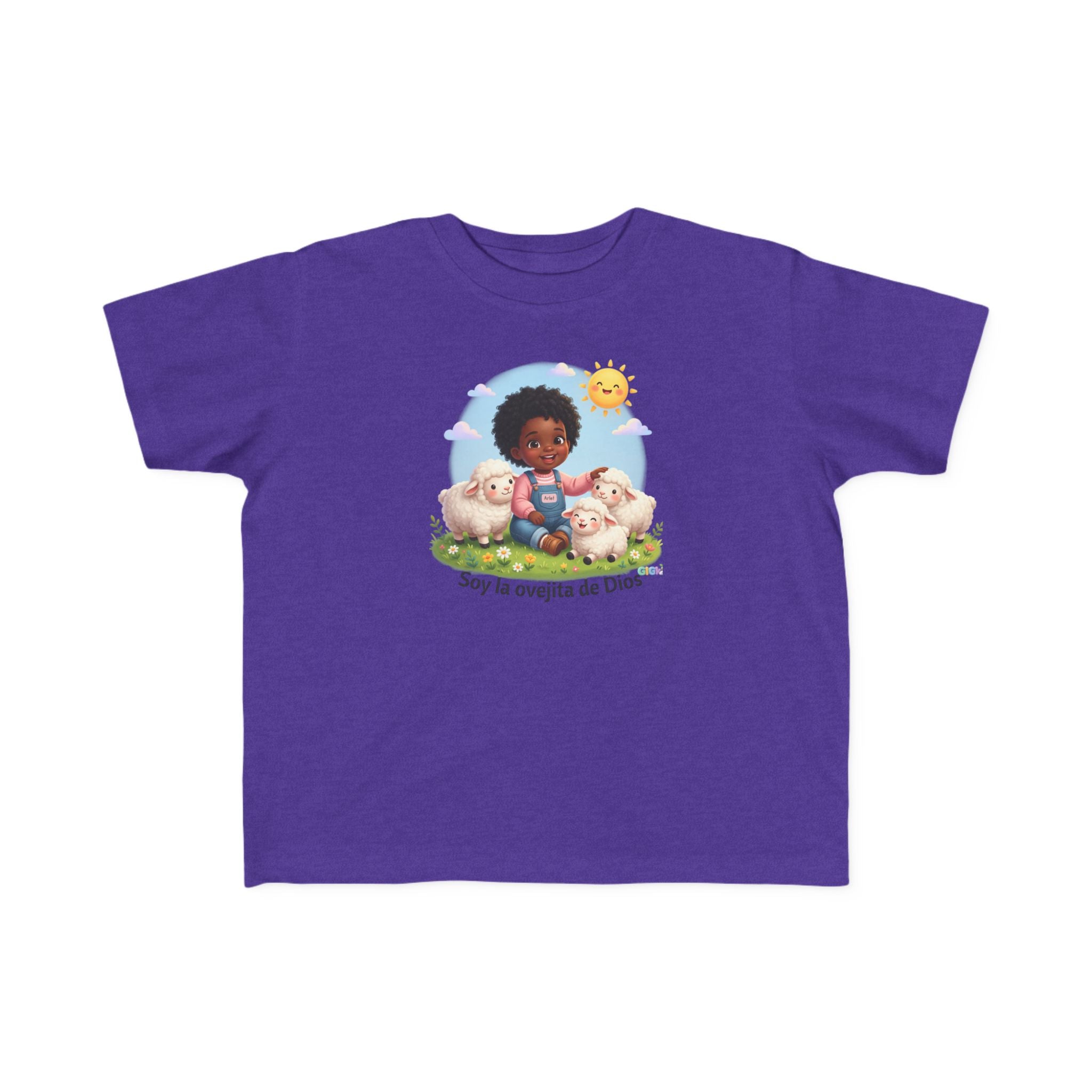 Growing in God Kids Toddler Tee — "Soy la ovejita de Dios" Faith Shirt