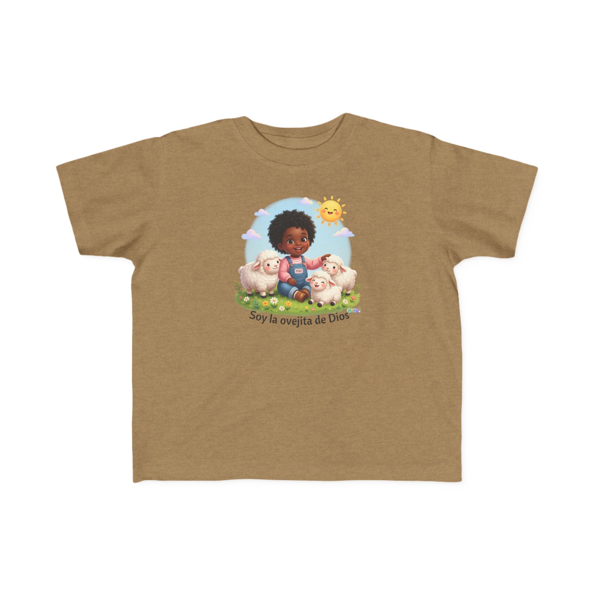 Growing in God Kids Toddler Tee — "Soy la ovejita de Dios" Faith Shirt
