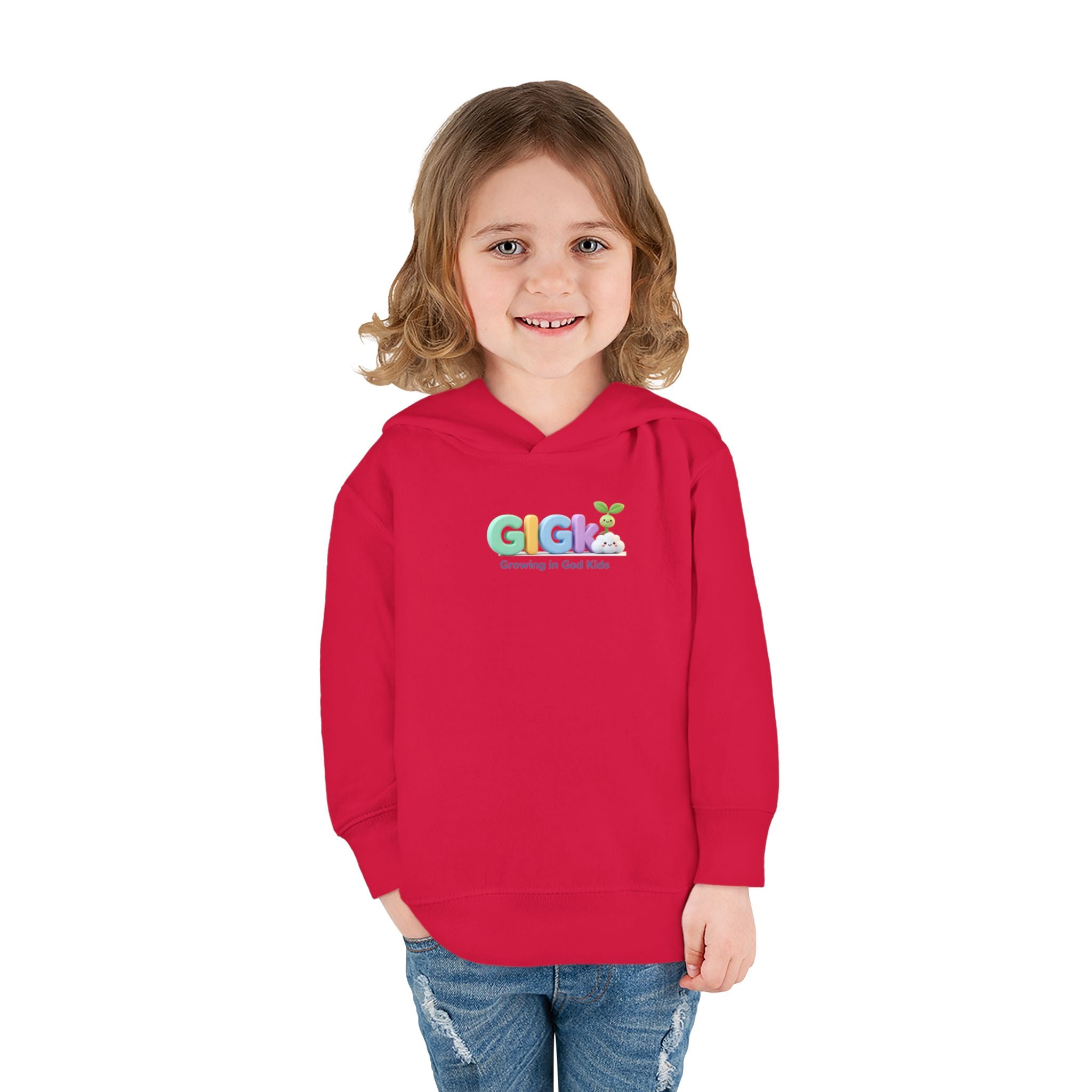 Toddler Hoodie — "Growing in God Kids" Christian Pullover for Babies & Toddlers