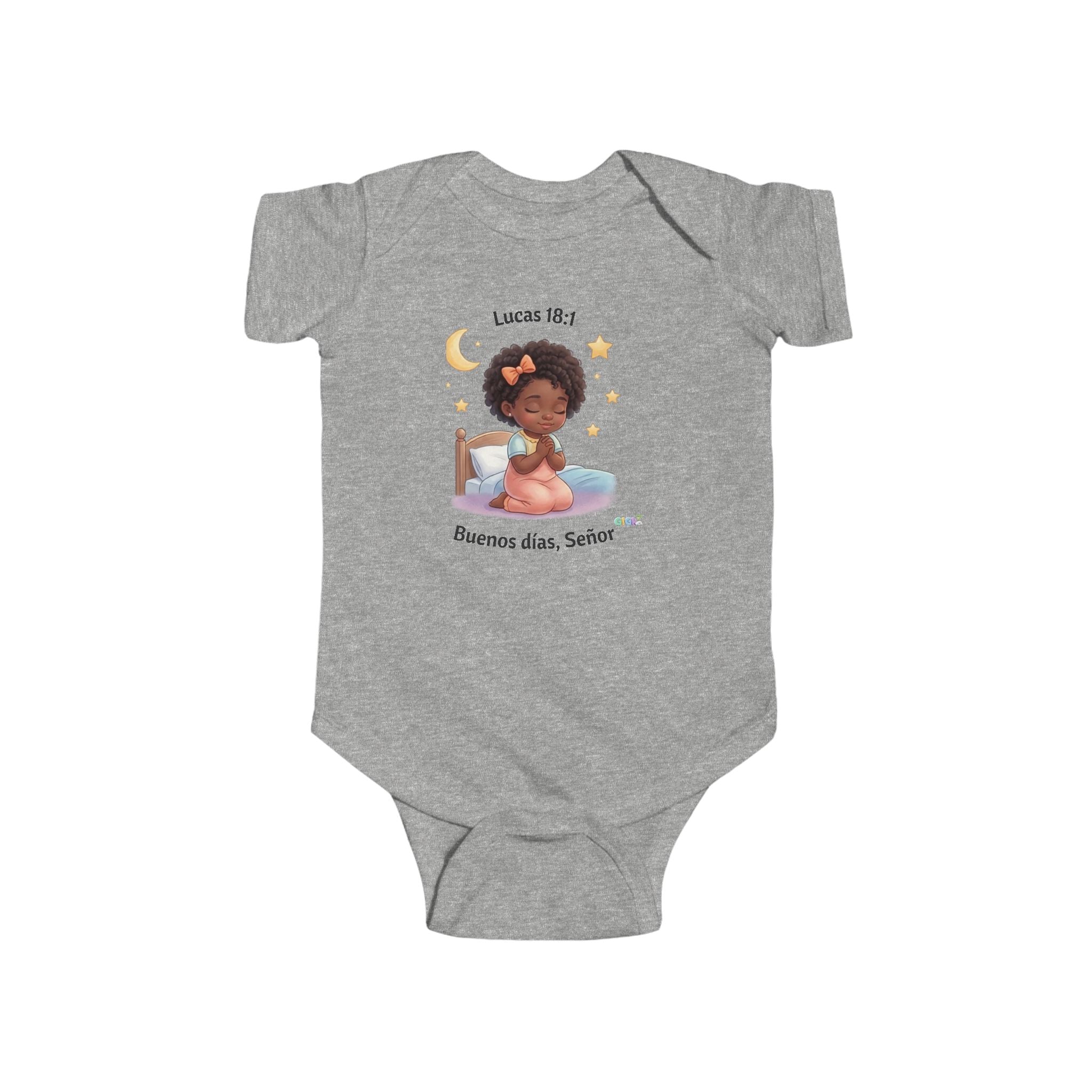 Growing God Kids Infant Bodysuit — "Buenos días, Señor" Faith Baby Onesie