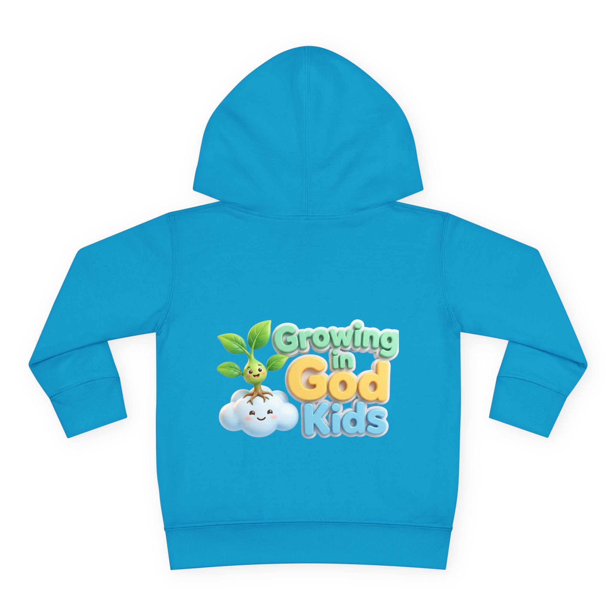 Toddler Hoodie — "Growing in God Kids" Christian Pullover for Babies & Toddlers