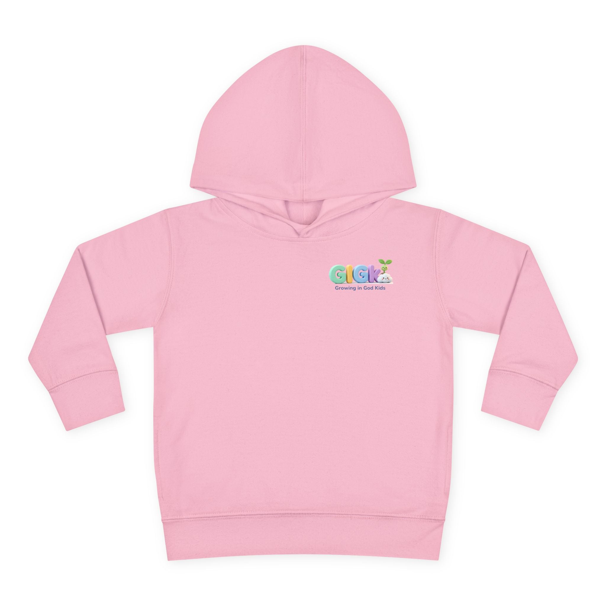 Toddler Hoodie — "¡Pequeña y Fuerte!" Superhero Girl Pullover