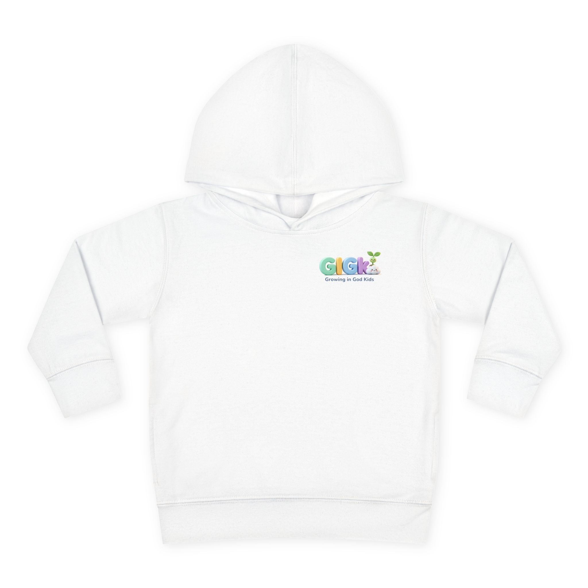 Toddler Hoodie — "¡Pequeña y Fuerte!" Superhero Girl Pullover