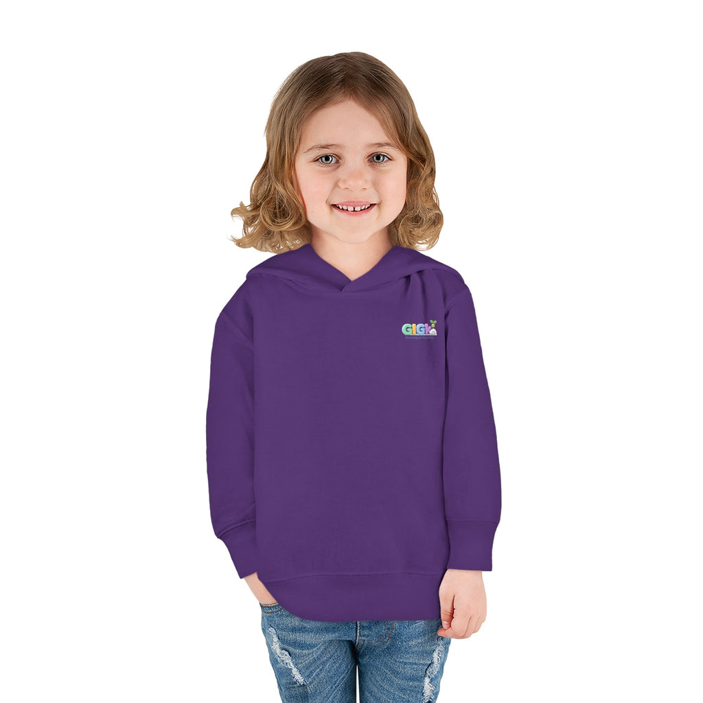 Toddler Hoodie "Welcome Little Princess" — Cute Black Baby Girl with Stuffed Lion Pullover