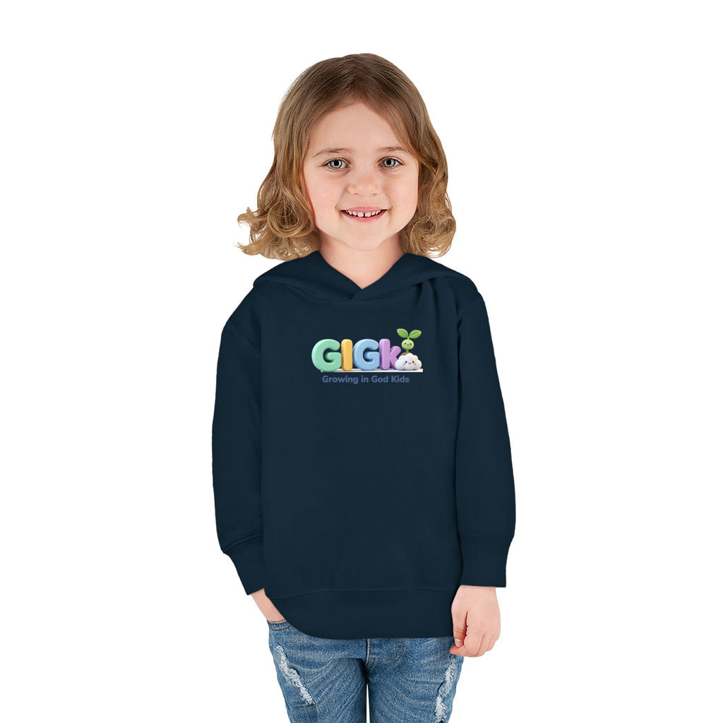 Toddler Hoodie — "Creciendo en Dios" Religious Pullover for Kids (Galatians 6:9)
