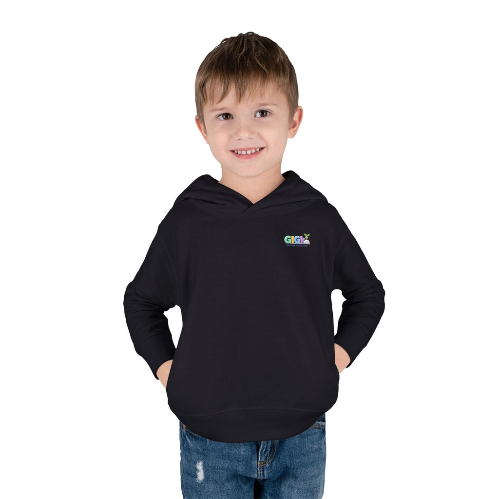 Toddler Hoodie "Welcome Little Princess" — Cute Black Baby Girl with Stuffed Lion Pullover