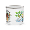 Enamel Mug — "Growing in God Kids" Cute Faith-Based Camping Cup