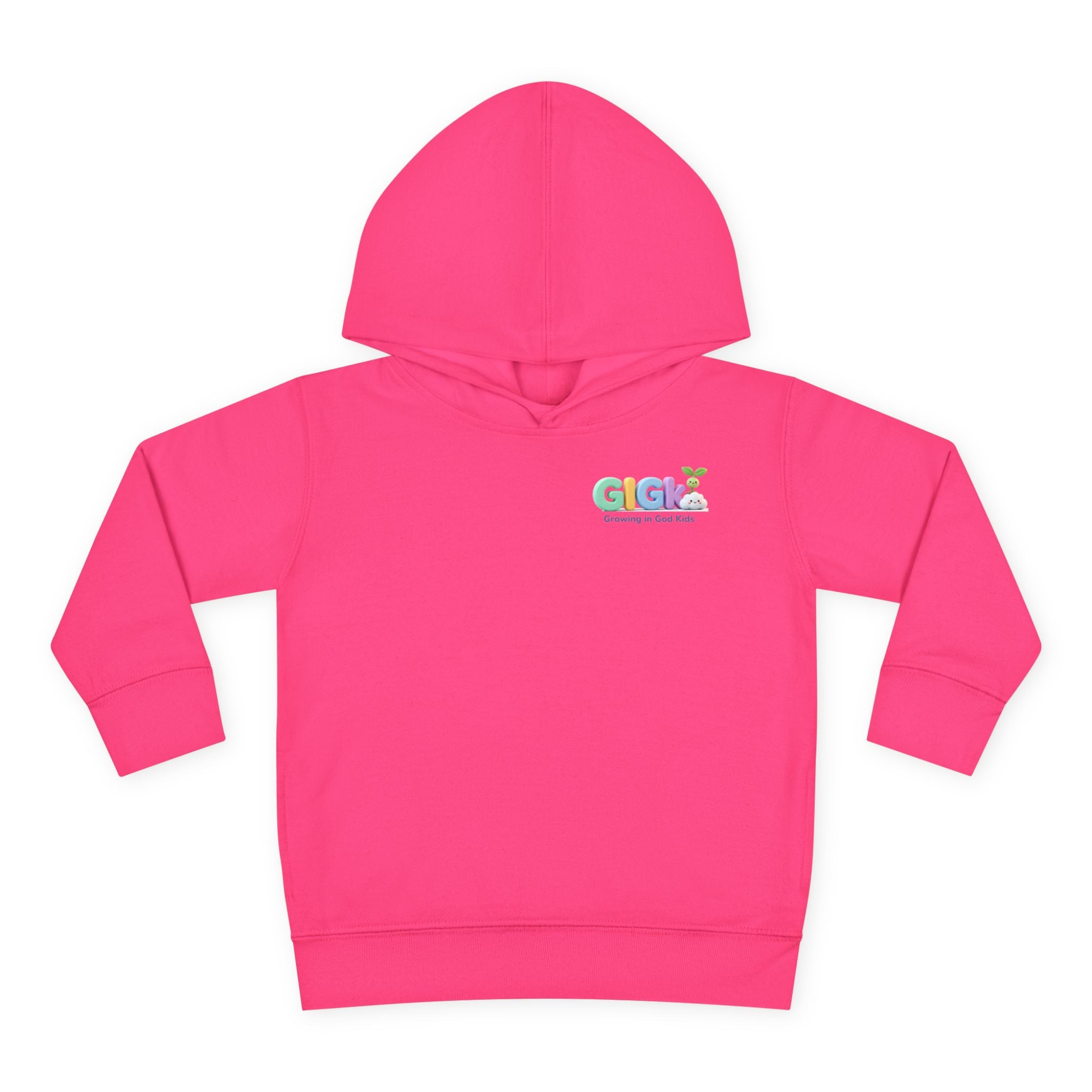 Toddler Hoodie — "¡Pequeña y Fuerte!" Superhero Girl Pullover