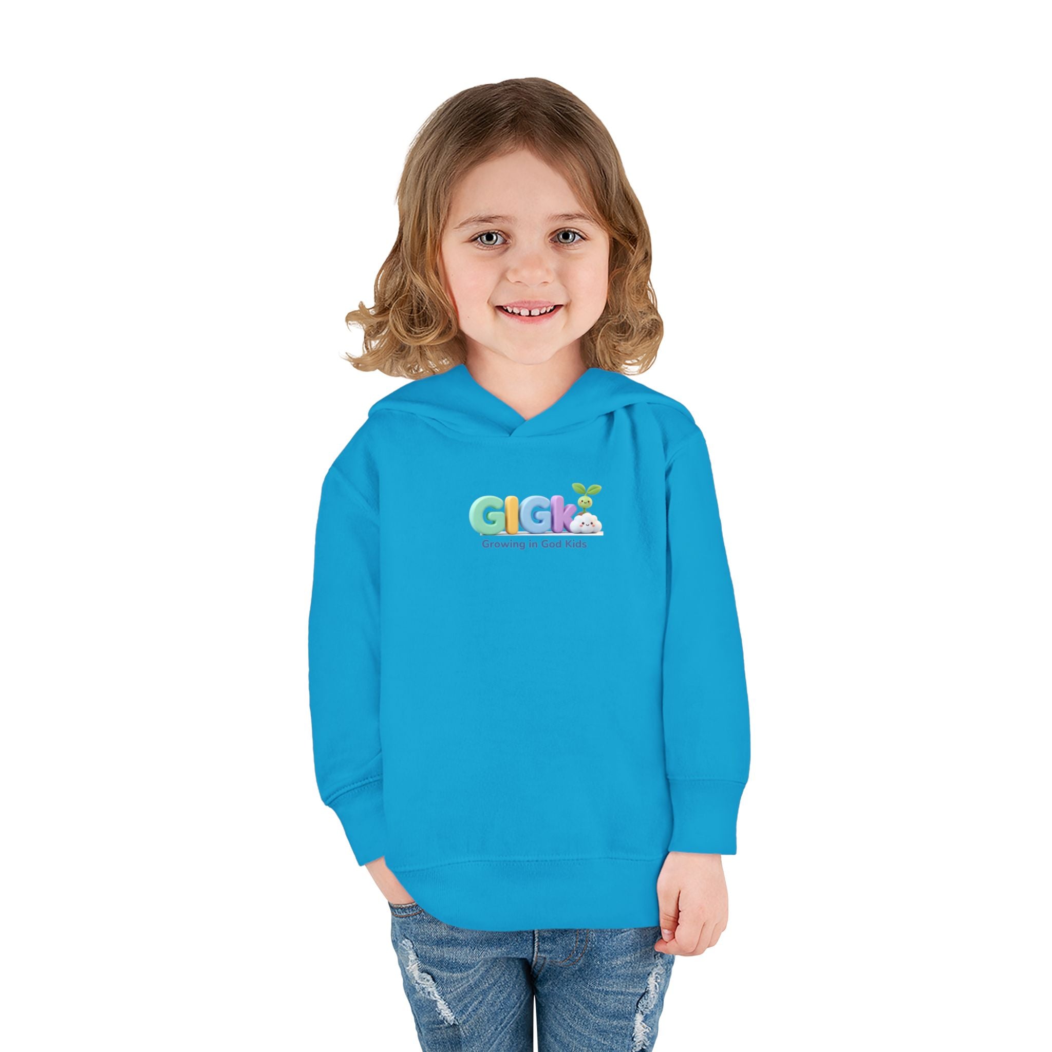 Toddler Hoodie — "Growing in God Kids" Christian Pullover for Babies & Toddlers