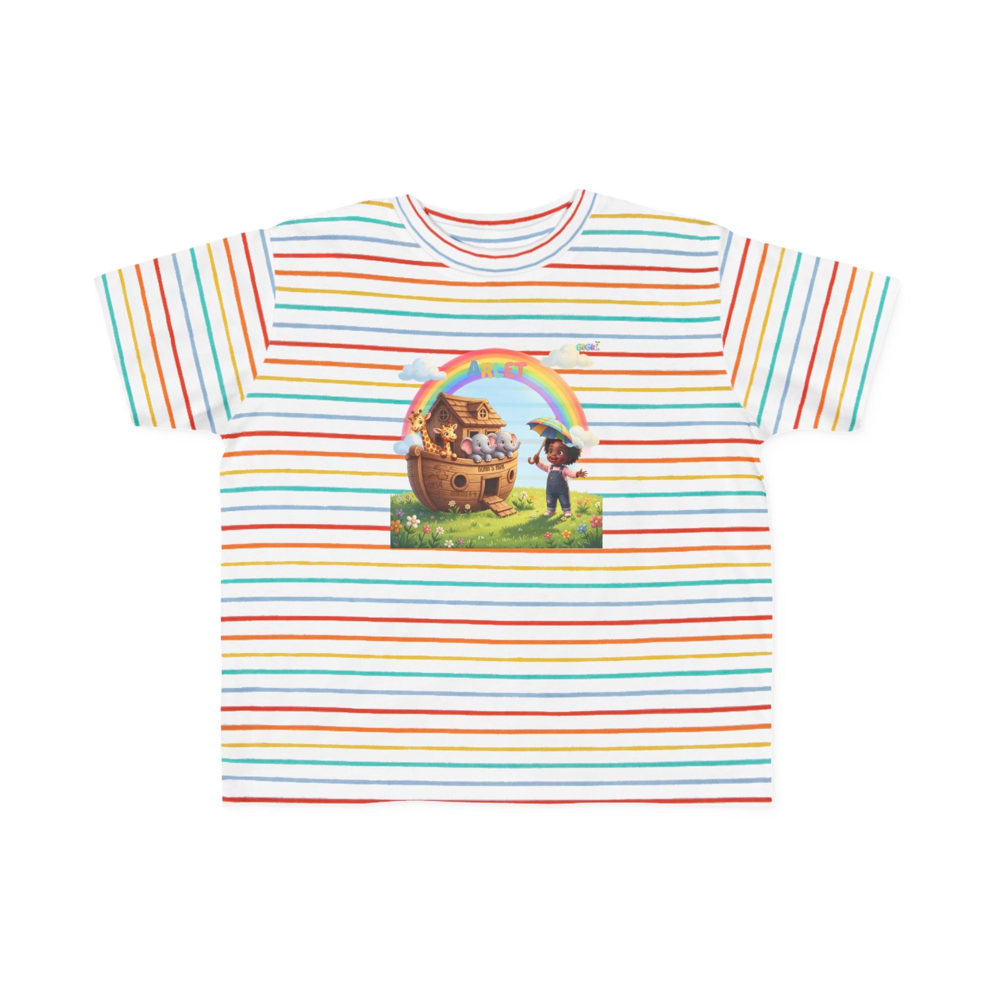 Noah’s Ark Rainbow Toddler Tee — Cute Animal Ark Graphic T-Shirt