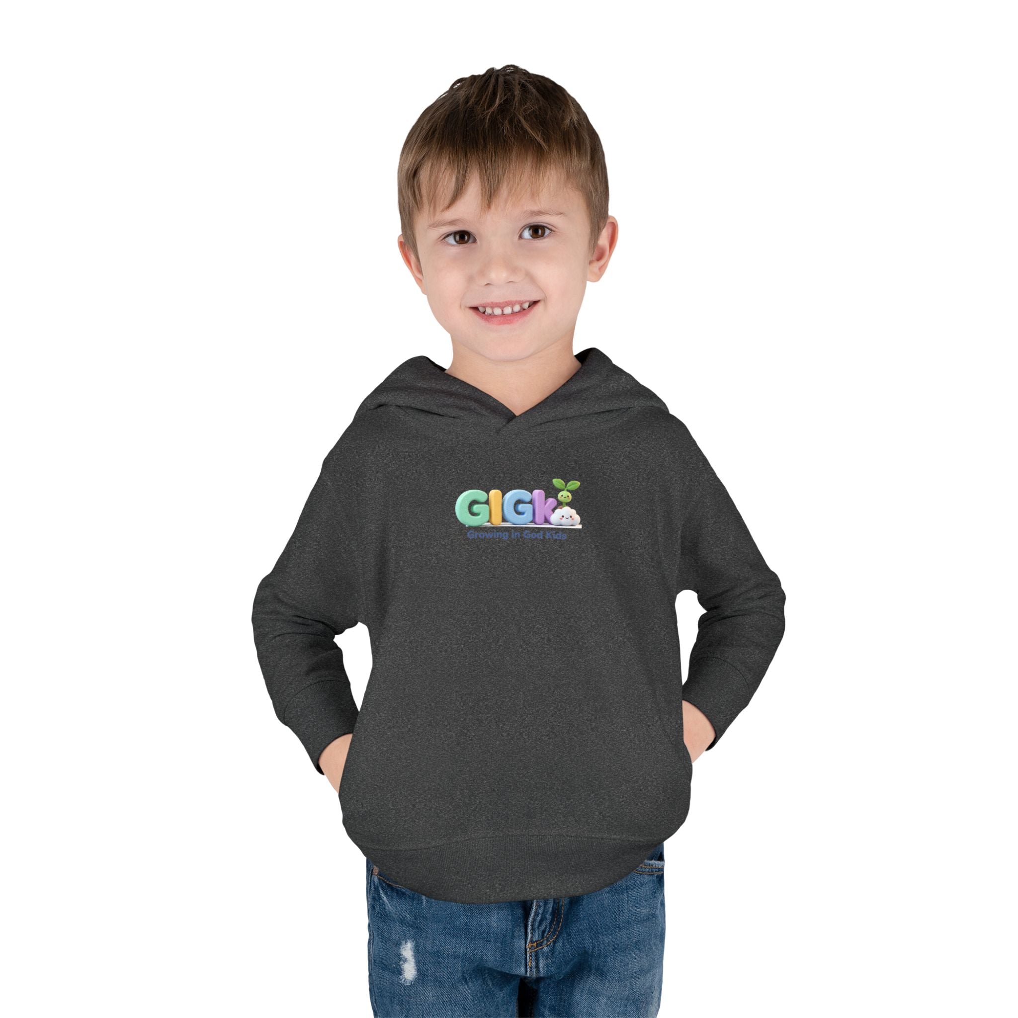 Toddler Hoodie — "Growing in God Kids" Christian Pullover for Babies & Toddlers