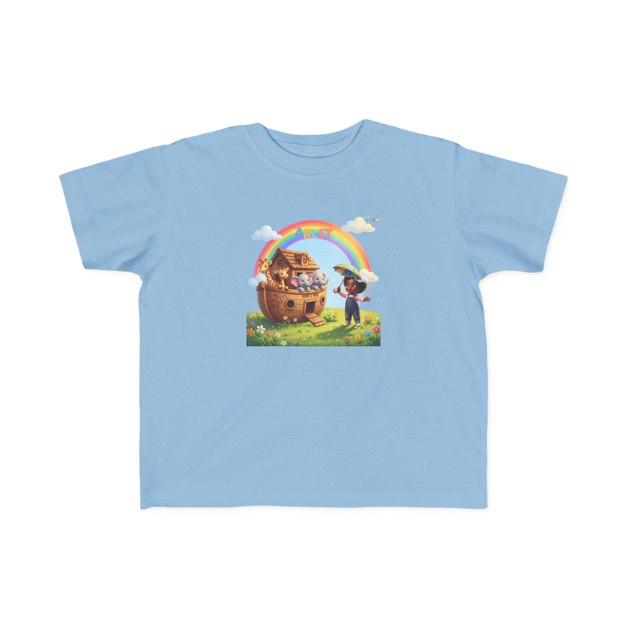 Noah’s Ark Rainbow Toddler Tee — Cute Animal Ark Graphic T-Shirt