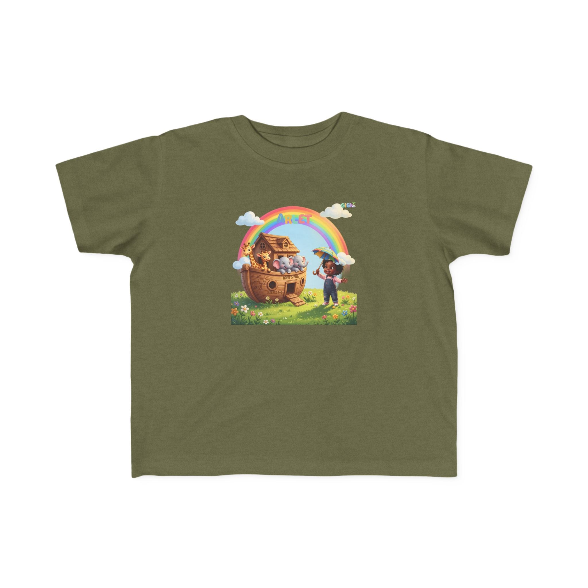 Noah’s Ark Rainbow Toddler Tee — Cute Animal Ark Graphic T-Shirt