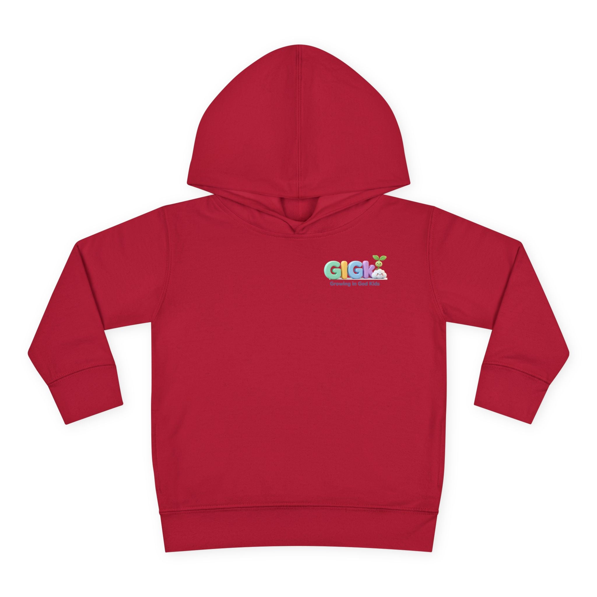 Toddler Hoodie — "¡Pequeña y Fuerte!" Superhero Girl Pullover