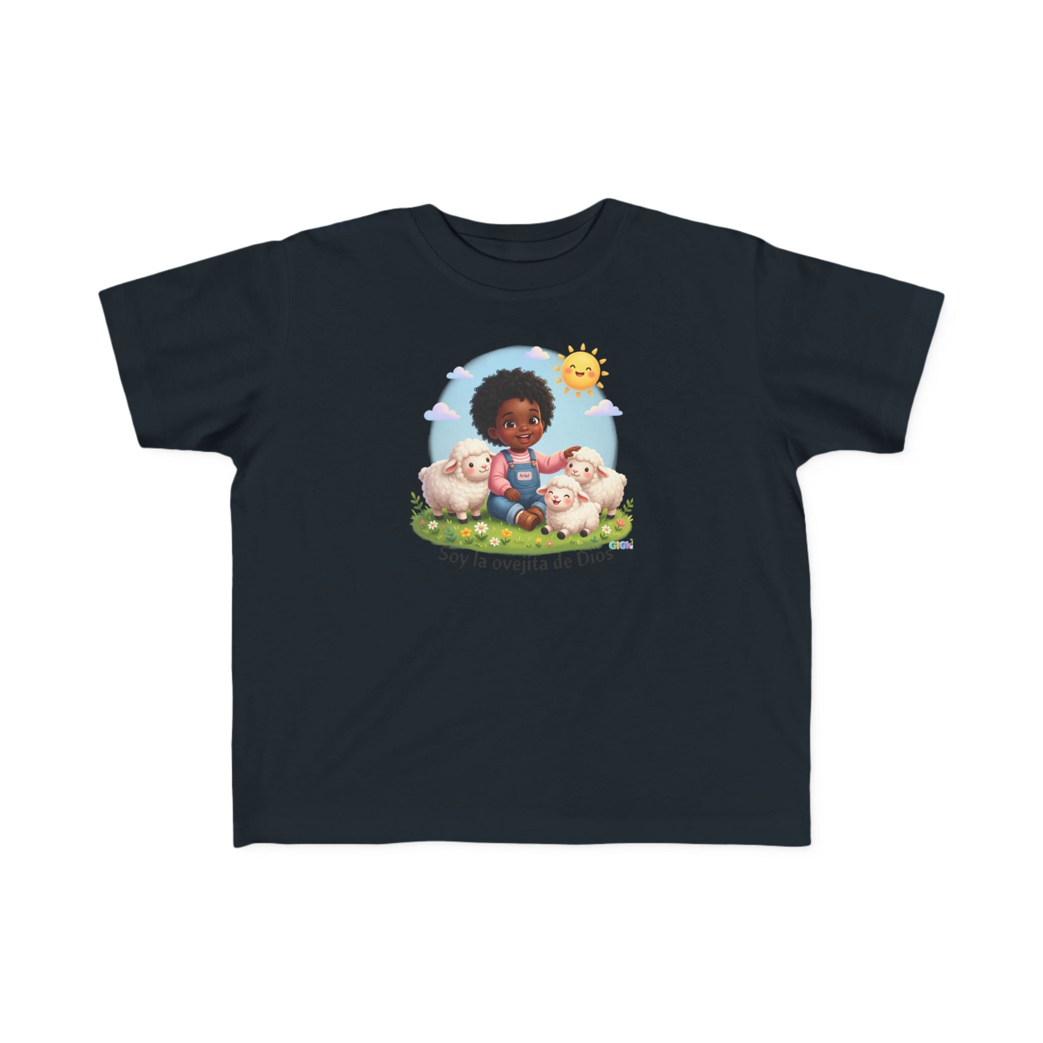 Growing in God Kids Toddler Tee — "Soy la ovejita de Dios" Faith Shirt