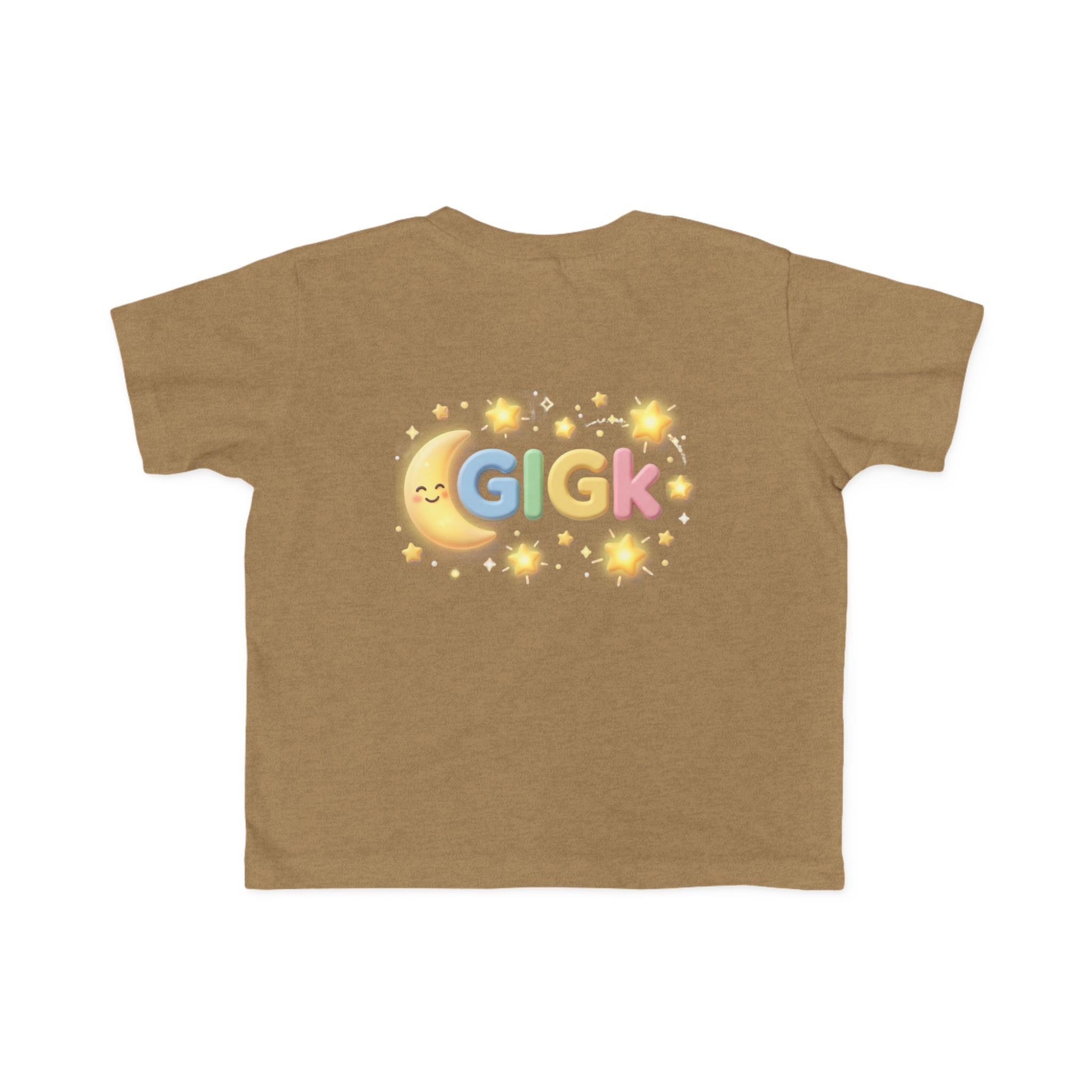 Toddler Tee — Pastel Moon & Stars "Gigk" Graphic